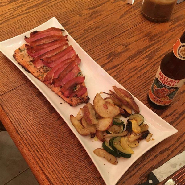 Bacon-Wrapped Salmon