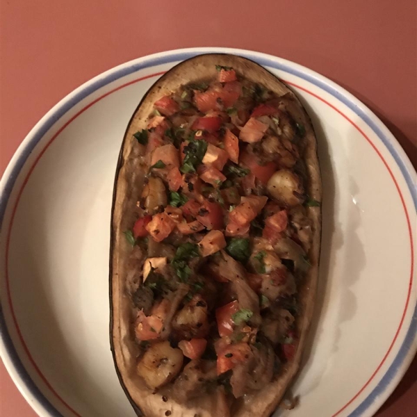 Shrimp Stuffed Eggplant