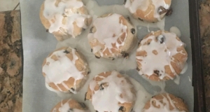 Iced Cinnamon Raisin Biscuits