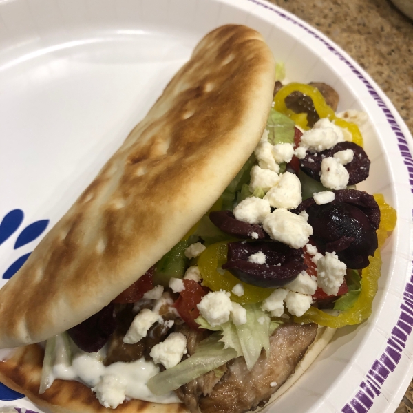 Chicken Souvlaki Gyro Style