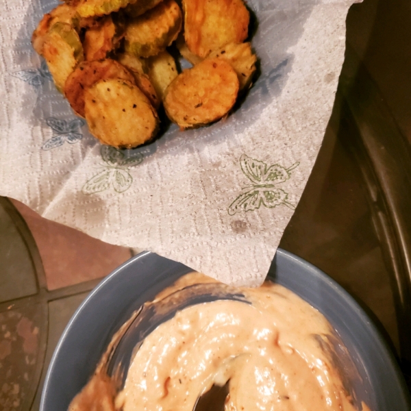 Super Easy and Spicy Fried Pickles