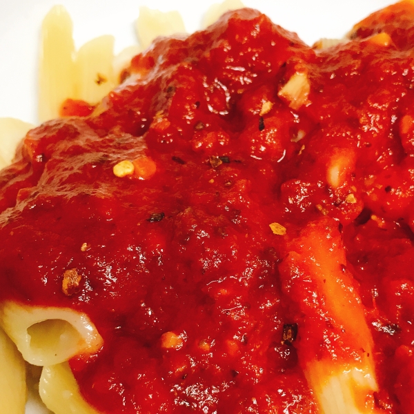 Penne with Vegan Arrabbiata Sauce