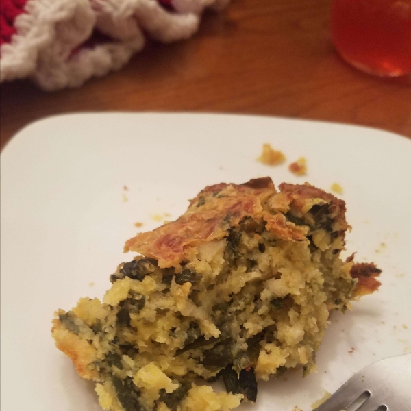 Donnasue's Cornbread Mustard Green Casserole