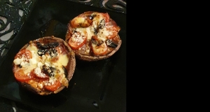 Pesto-Stuffed Grilled Portobellos