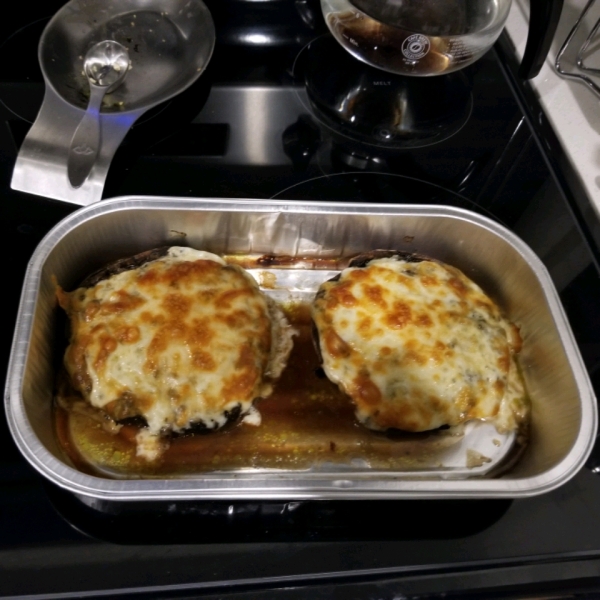 Pesto-Stuffed Grilled Portobellos