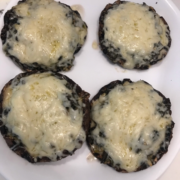 Pesto-Stuffed Grilled Portobellos