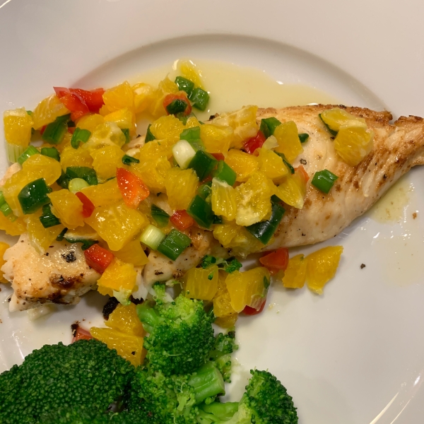 Grilled Tilapia with Orange Salsa