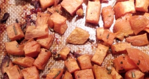 Honey and Rosemary Sweet Potatoes