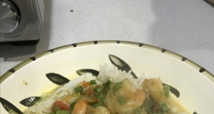 Prawns in Cashew Coconut Curry Sauce
