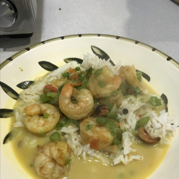 Prawns in Cashew Coconut Curry Sauce