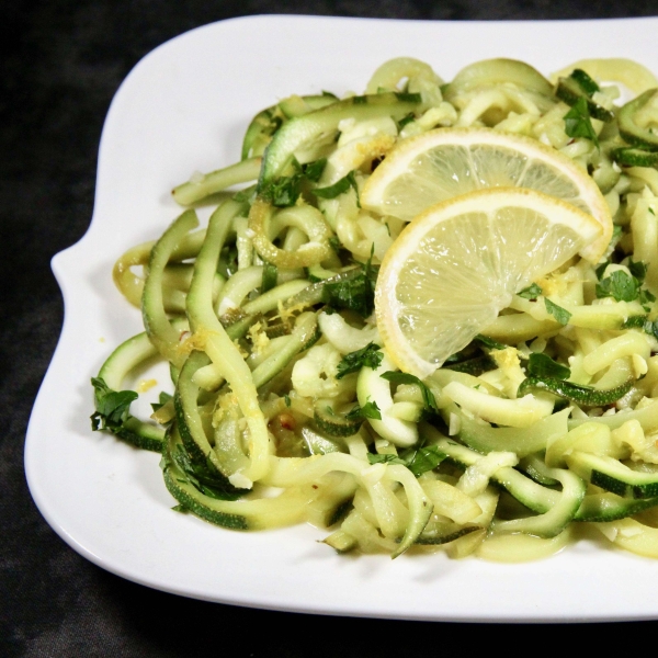 Lemon-Garlic Zucchini Noodles