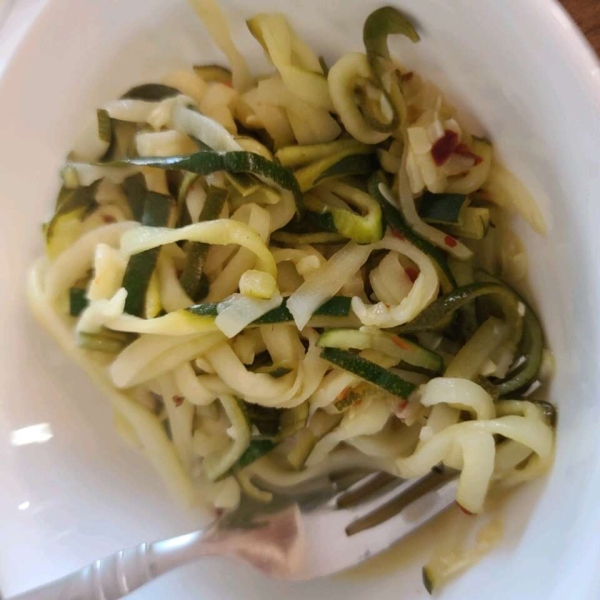 Lemon-Garlic Zucchini Noodles