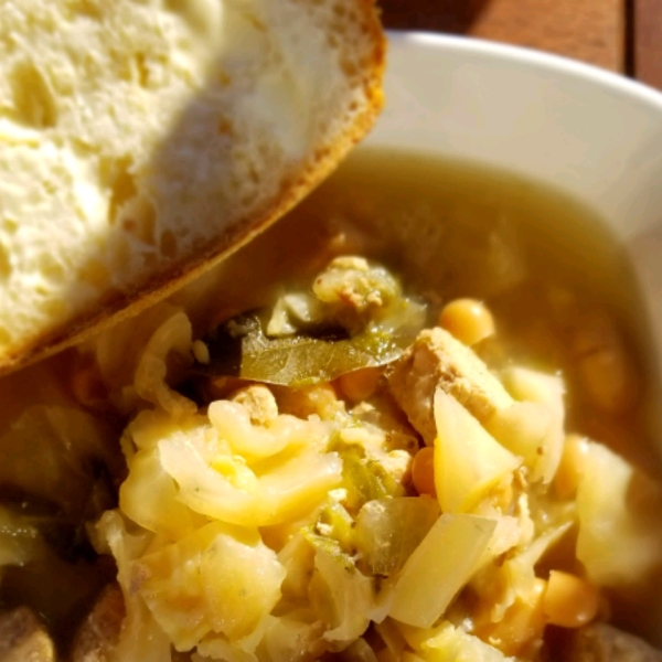 Pork Chop and Cabbage Soup