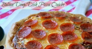 Italian-Inspired Deep-Dish Pizza Quiche