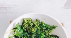 Winter Salad with Baby Greens and Broccolini