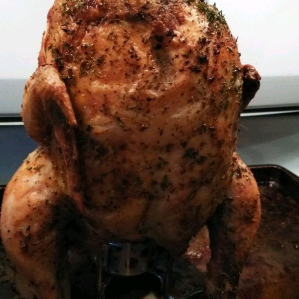 Roasted Beer Butt Lime Chicken