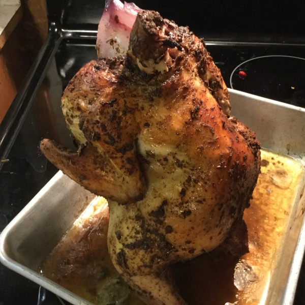 Roasted Beer Butt Lime Chicken