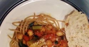 Vegetarian Pasta Sauce with Artichokes and Greens