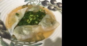 Edamame Dumplings with Truffle Oil