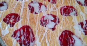 Cherry Glazed Sponge Cake