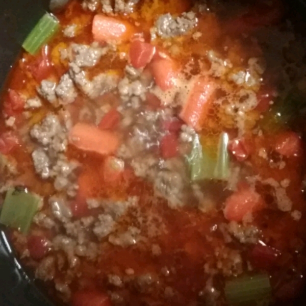 Easy Vegetable Beef Soup with Ground Beef