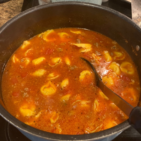 Cheesy Sausage Lasagna Soup