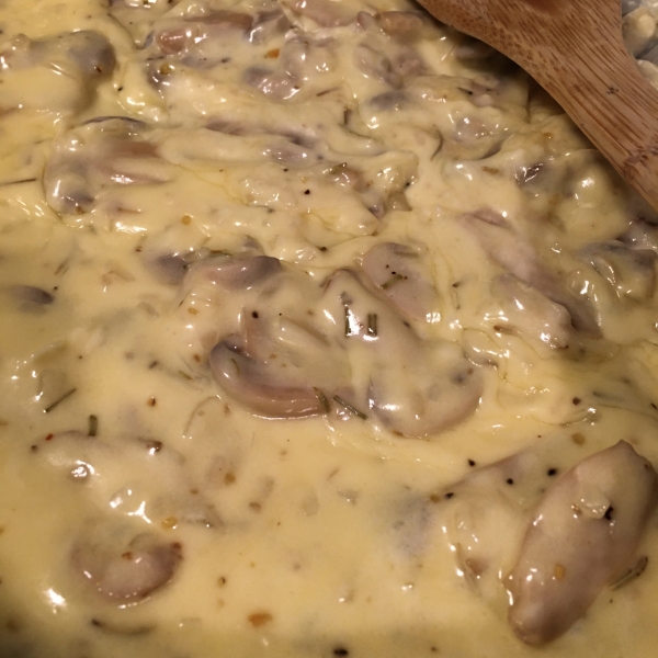 Mushroom Cream Gravy Sauce