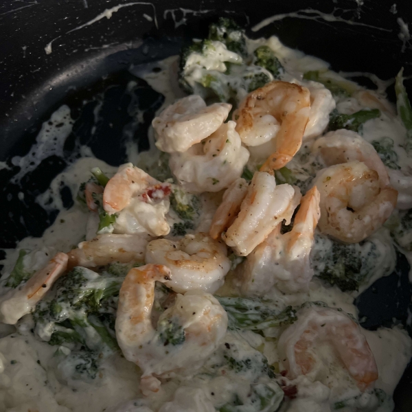 Keto Shrimp Alfredo