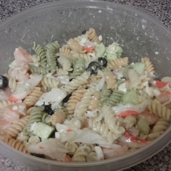 Crab and Shrimp Pasta Salad