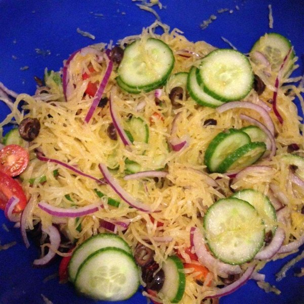 Refreshing Spaghetti Squash and Cucumber Salad