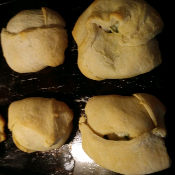 Chicken and Spinach Puffs