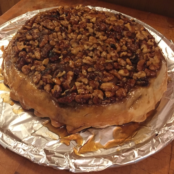 Upside Down Caramel Apple Pie