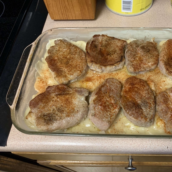 Pork Chops and Scalloped Potatoes