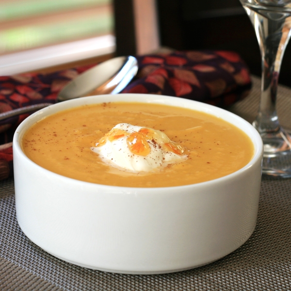 Roasted Butternut Squash and Fennel Soup with Citrus