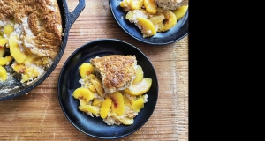 Dutch Oven Peach Cobbler for Camping