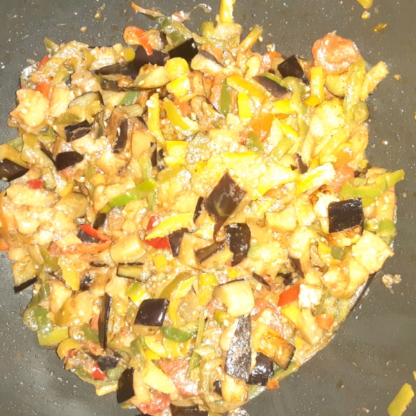 Eggplant Tomato Salad