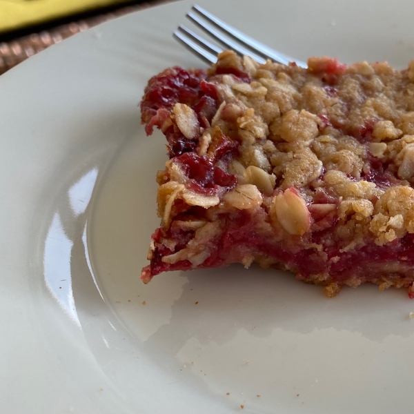 Lemon-Raspberry Oatmeal Crumb Bars