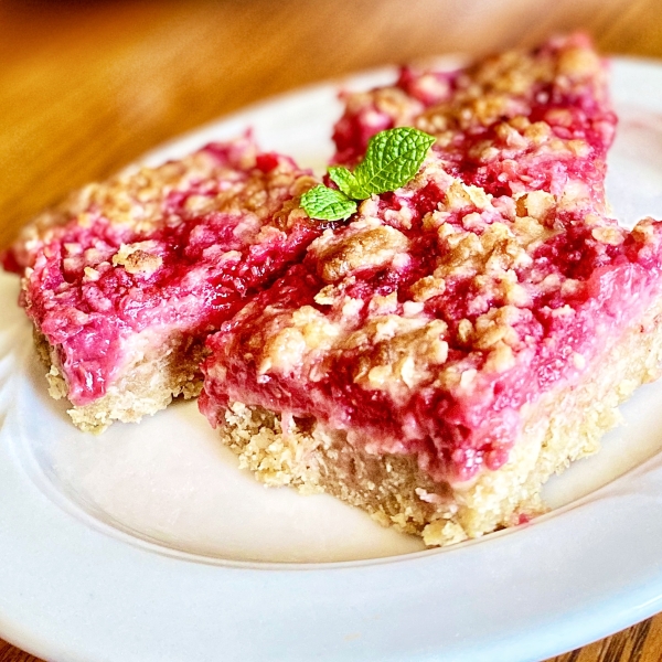 Lemon-Raspberry Oatmeal Crumb Bars