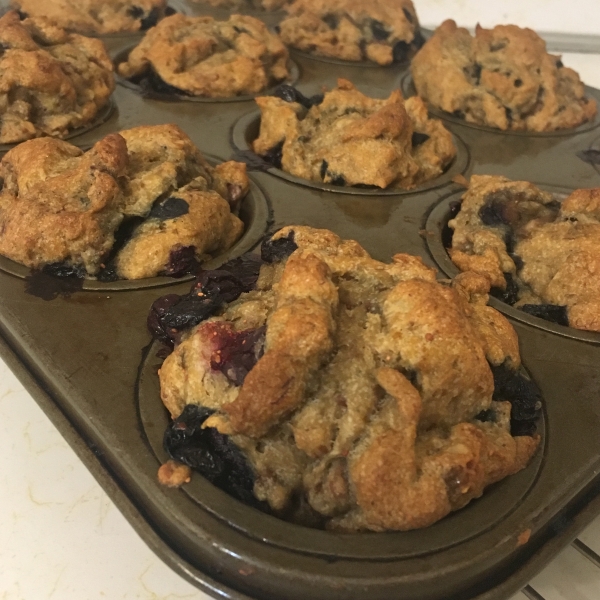 Delicious and Nutritious Whole Wheat Banana and Blueberry Muffins