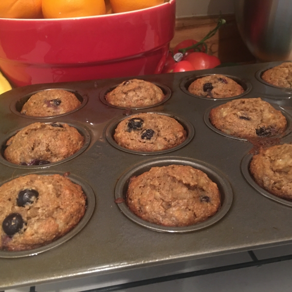 Delicious and Nutritious Whole Wheat Banana and Blueberry Muffins