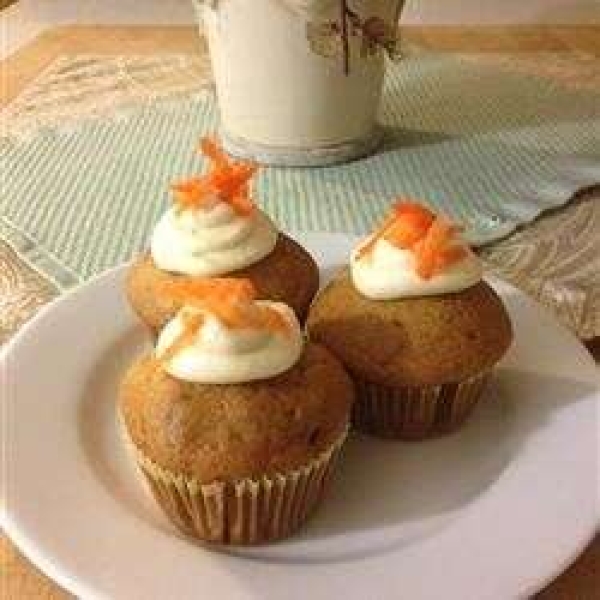 Carrot Cupcakes with Cream Cheese Frosting