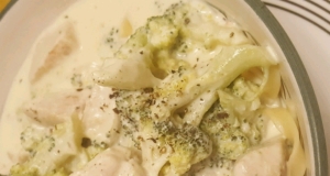 Chicken Alfredo with Fettuccini Noodles