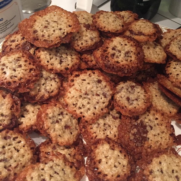 Milk Chocolate Florentine Cookies