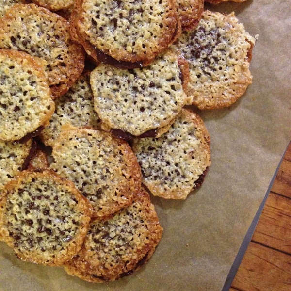 Milk Chocolate Florentine Cookies