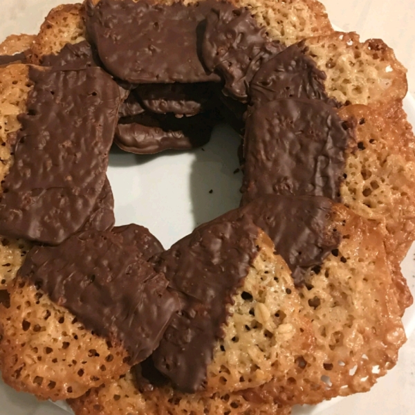 Milk Chocolate Florentine Cookies