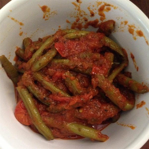 Grecian Green Beans in Tomato Sauce