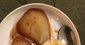 Marsala-Poached Pears