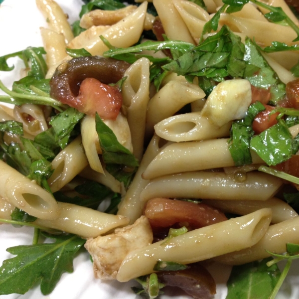 Vegetarian Italian Pasta Salad with Arugula