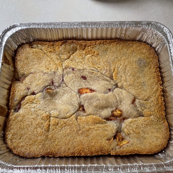 Peach Raspberry Cobbler