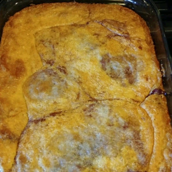 Peach Raspberry Cobbler